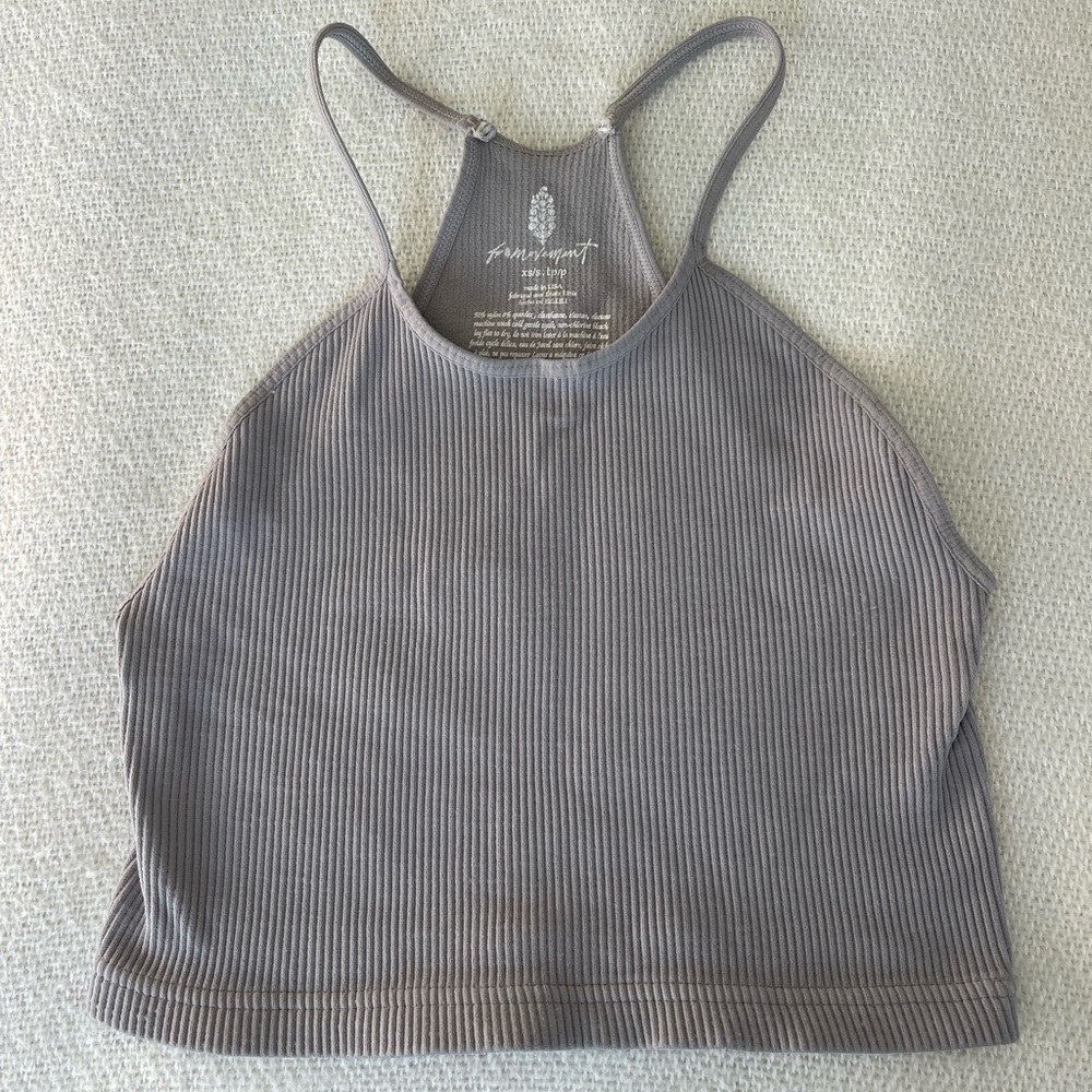 Free People Movement XS Gray Tank